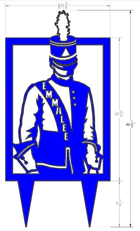 Custom School Band Yard Sign