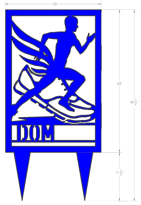 Custom Cross Country Yard Sign