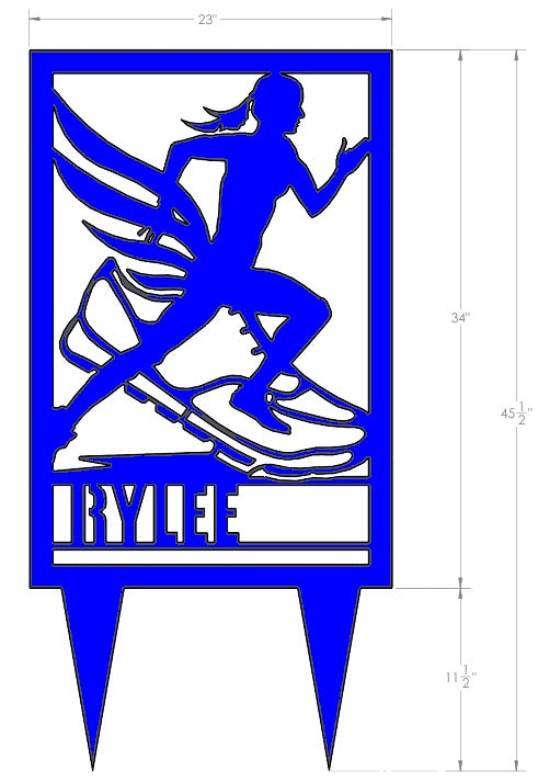 Custom Cross Country Yard Sign