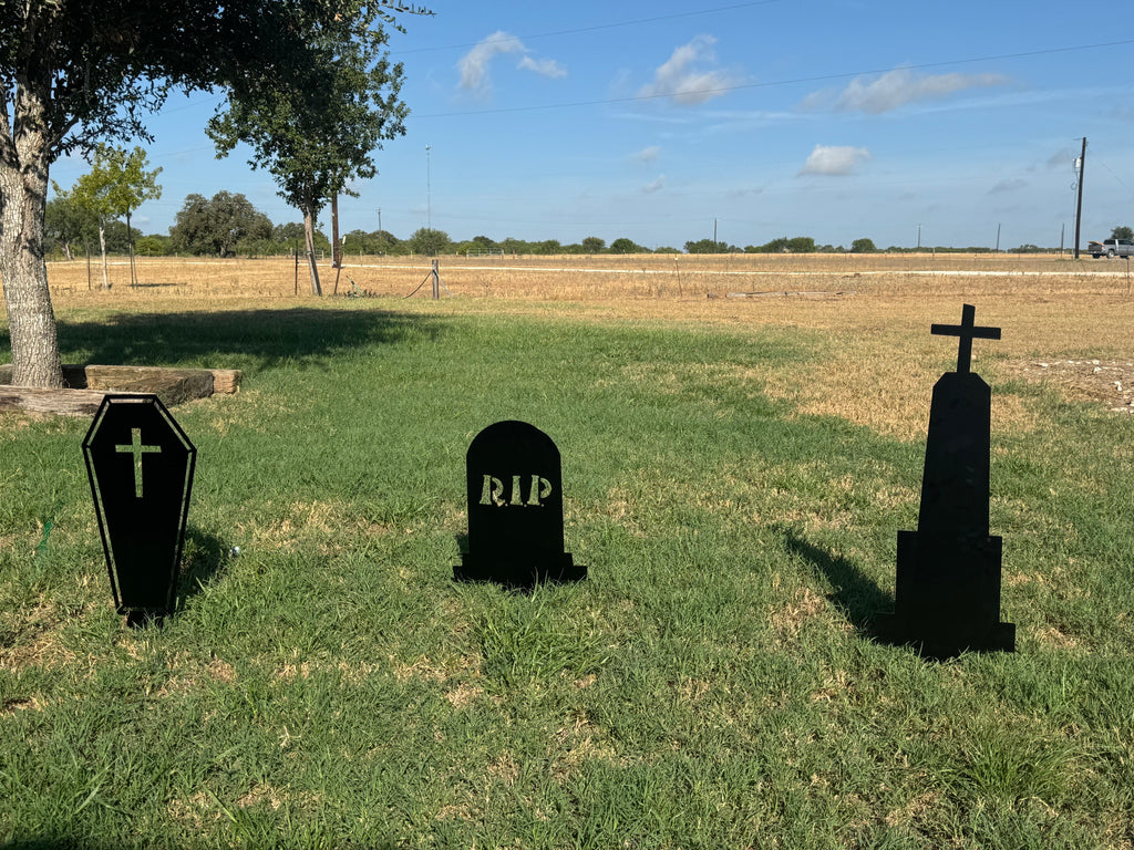 Halloween Tombstones Yard Décor , Zombie Graveyard (Set of 3)