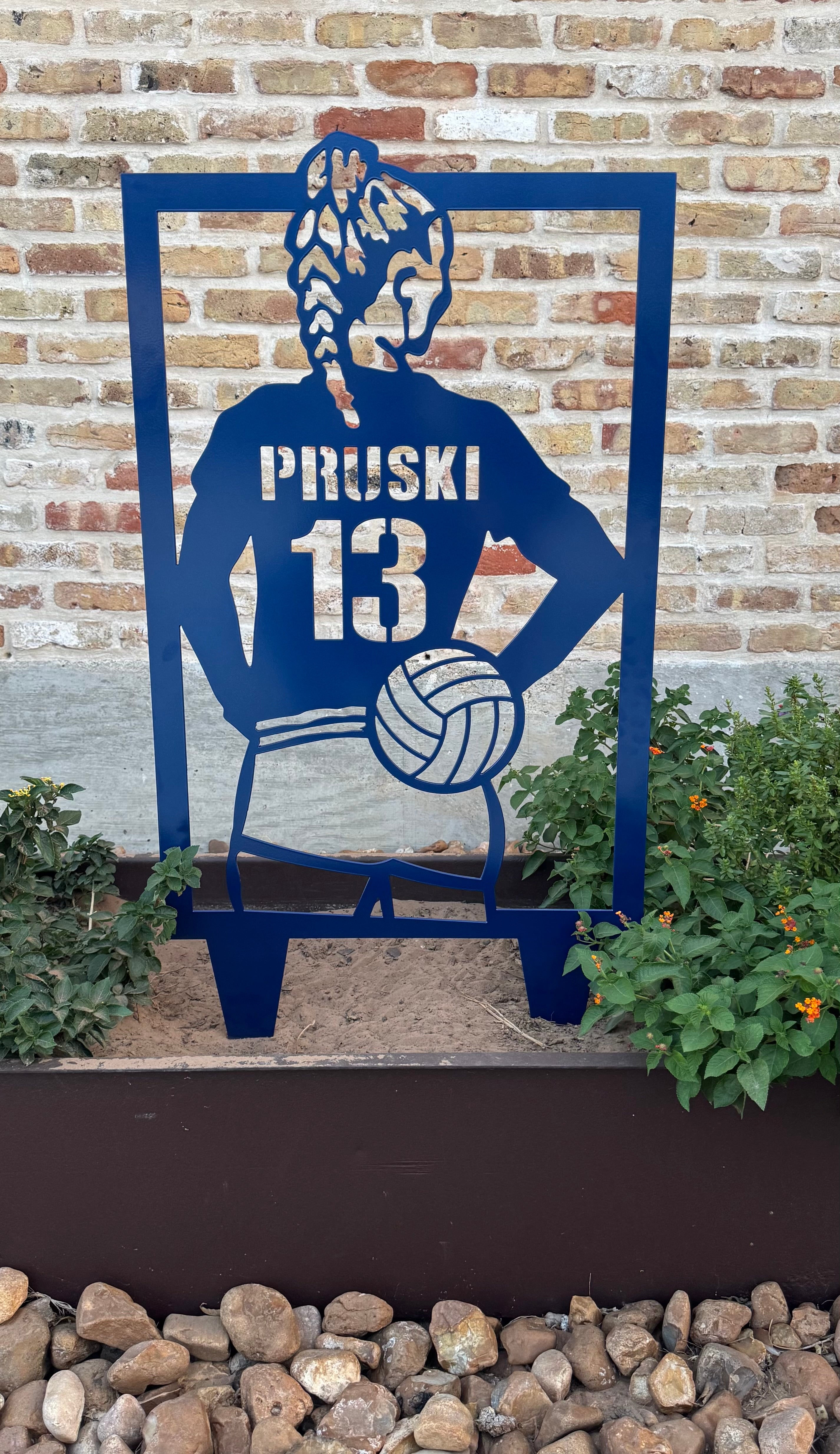 Custom Volleyball Yard Sign
