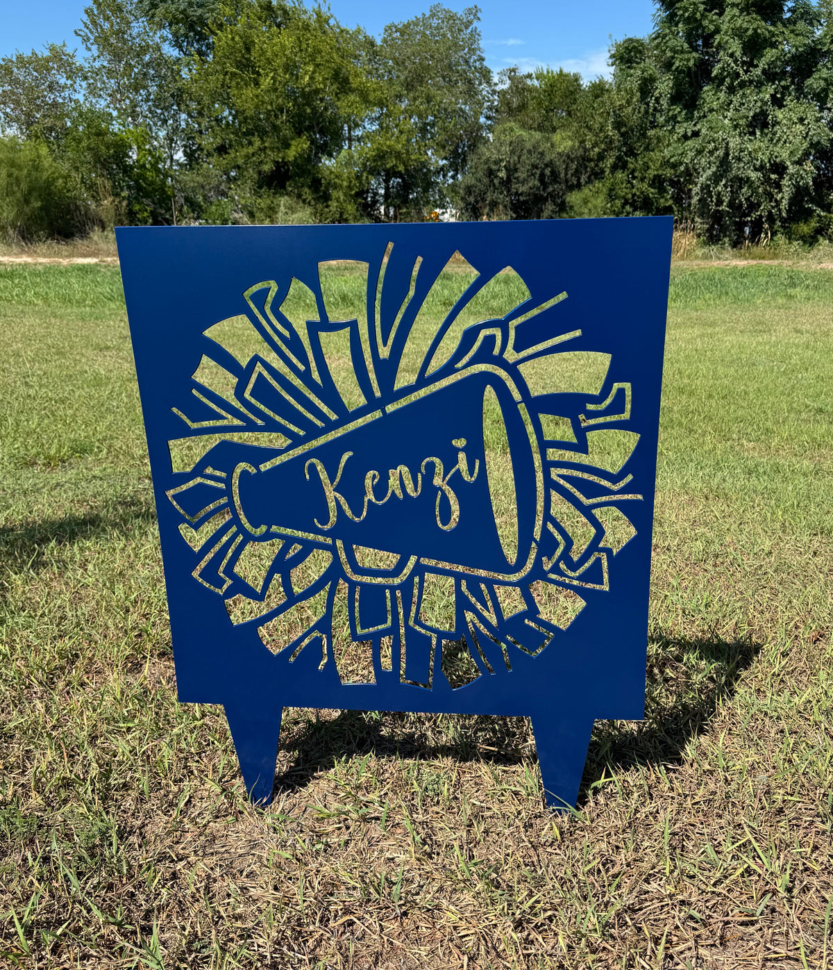 Custom Cheer Yard Sign – Marcelina Metal