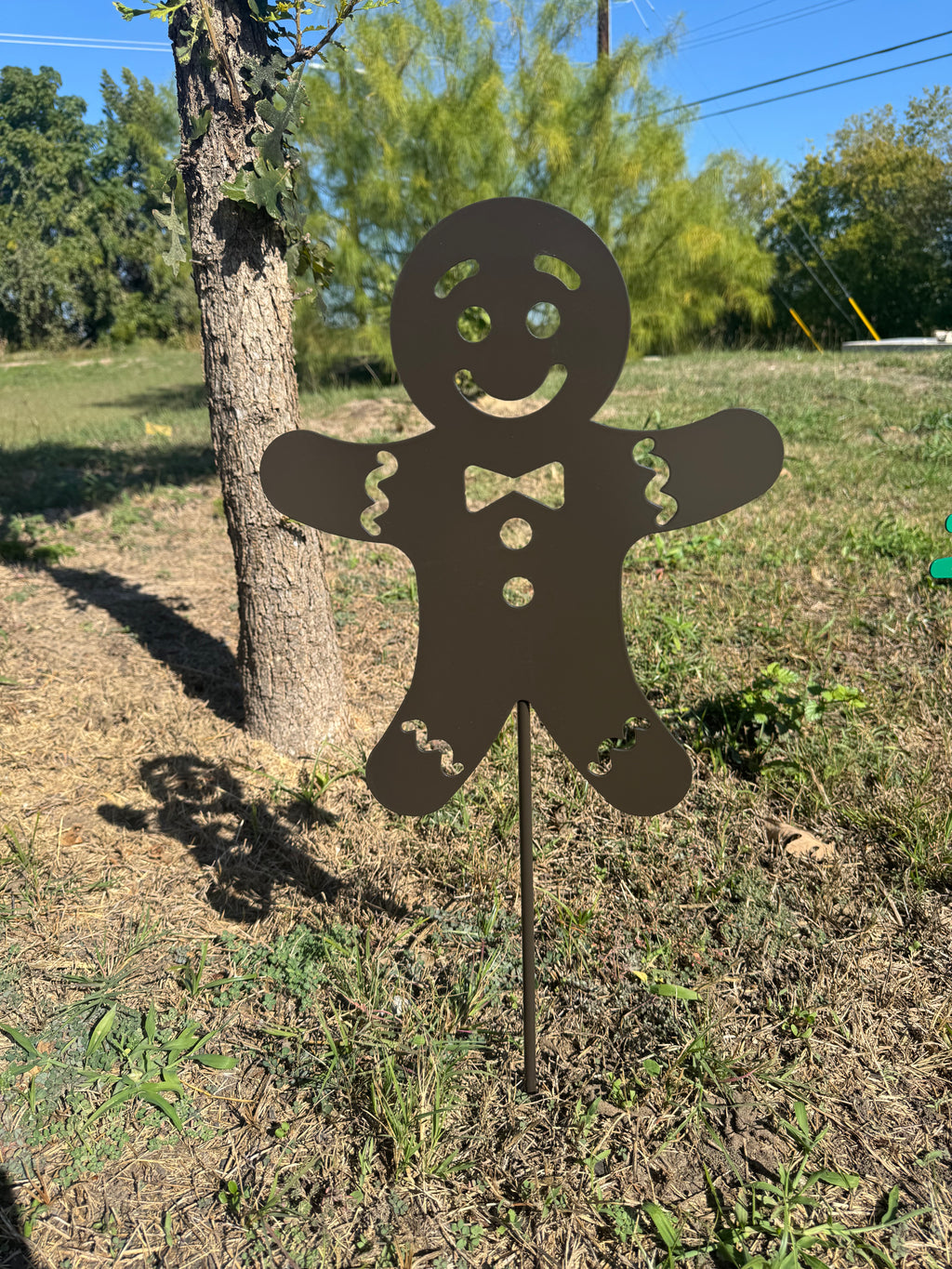 Ginger Bread Man Christmas Yard Stake