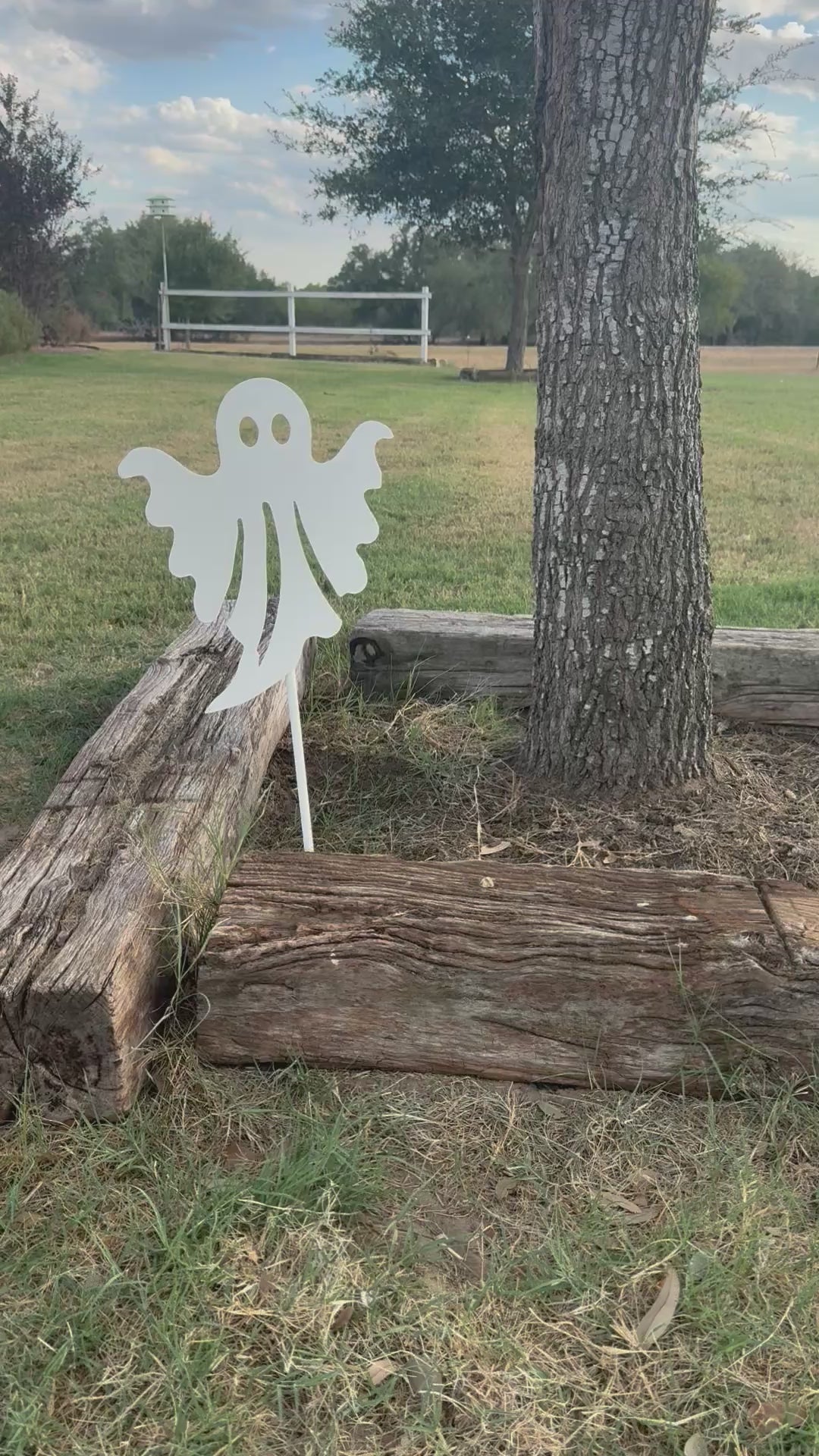 Ghost Metal Yard Sign, (SET OF 2) Halloween, Halloween Decor, Fall Decor, Custom Metal Art, Metal Signs, Outdoor Decor, Gift Ideas, Holiday