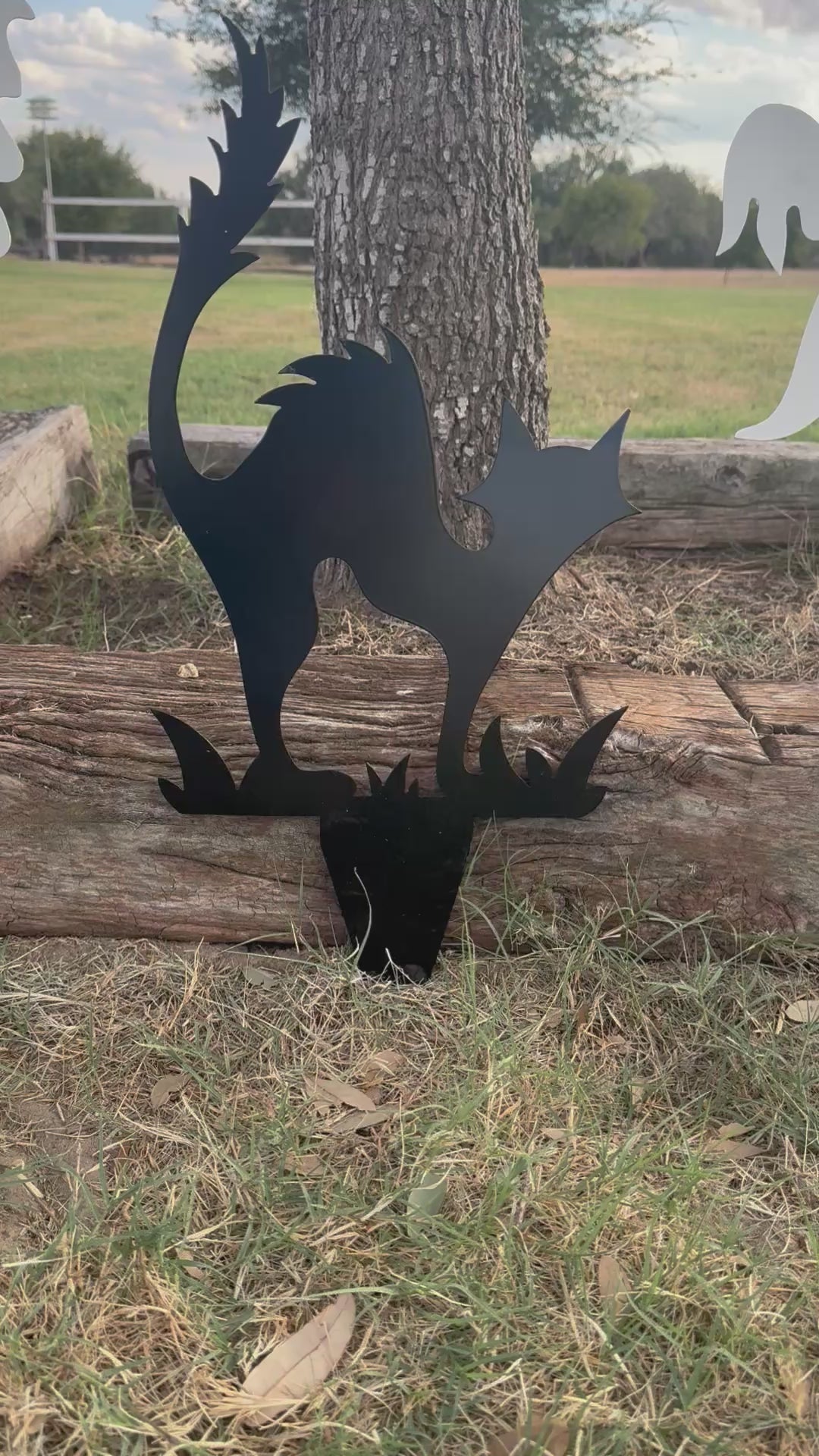 Spooky Cat Metal  Sign,  Halloween Decoration, Halloween Decor, Fall Decor,  Metal Art